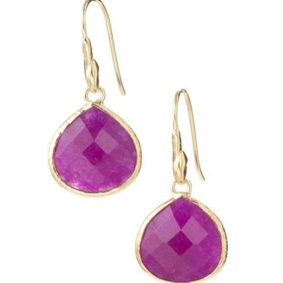 Stella & Dot Jewelry - :: Stella & Dot Serenity Raspberry Drop Earrings